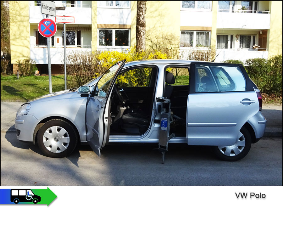 VW Polo Behindertengerecht mit Handgas + Handbremse -- Fahrerseite