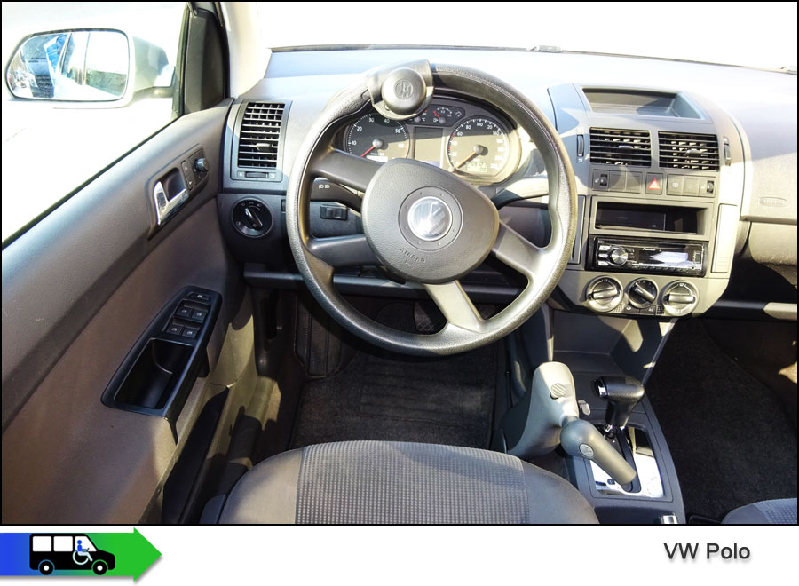 VW Polo Behindertengerecht mit Handgas + Handbremse -- Fahrersitz