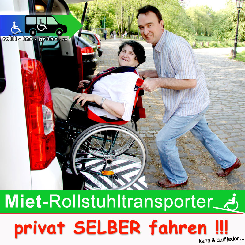 Rollstuhltransporter darf jeder der einen Führerschein hat selber fahren!